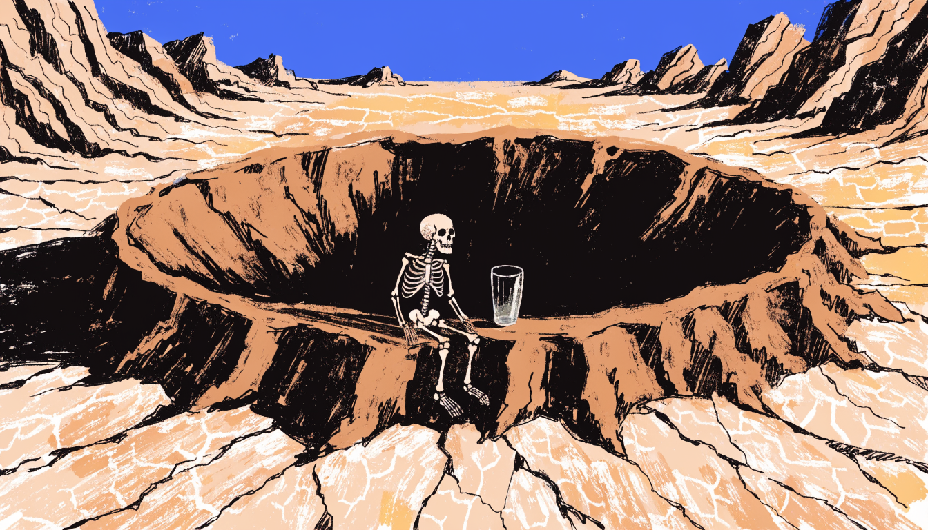 Craniul unui Homo floresiensis, cunoscut drept hobbit, fotografiat pe fundal negru